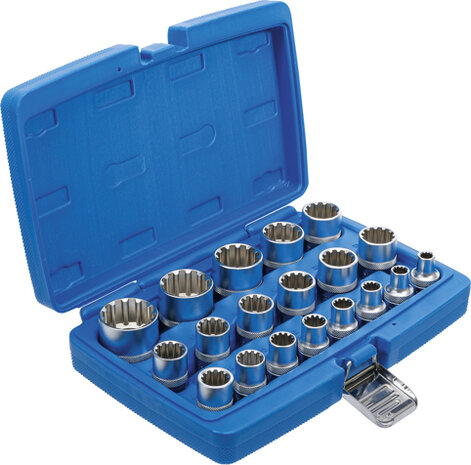 Socket Set, Gear Lock 12.5 mm (1/2) drive 19 pcs