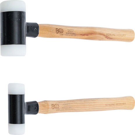 Dead Blow Hammer Hickory Handle Soft Head Ø 30 / 45 mm 300 / 550g 2 pcs