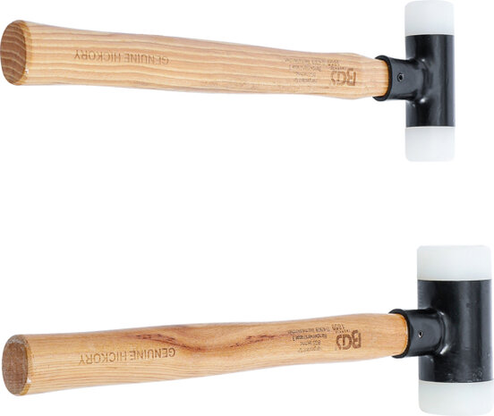 Dead Blow Hammer Hickory Handle Soft Head Ø 30 / 45 mm 300 / 550g 2 pcs