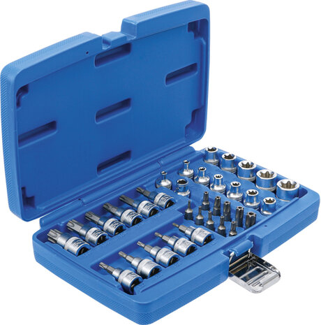 Bit and Socket Set 10 mm (3/8) Torx 34 pcs.