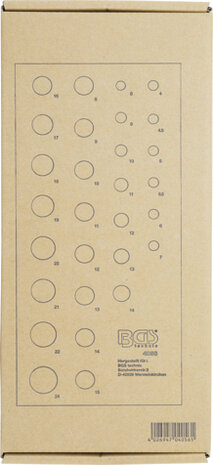 Tool Tray 1/3: Sockets 12-point (1/4) and (1/2) 29 pcs.