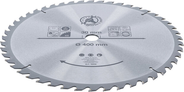 Carbide Tipped Circular Saw Blade Ø 400 x 30 x 3.4 mm 48 teeth