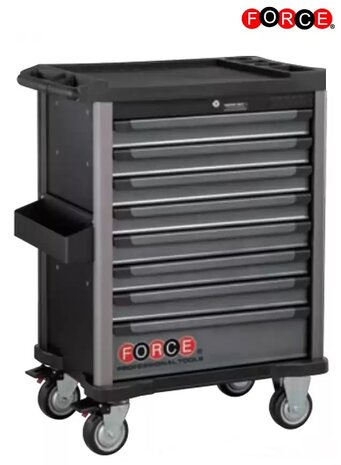 Black 8-Drawer Tool Trolley with 512-Piece Tool (EVA)