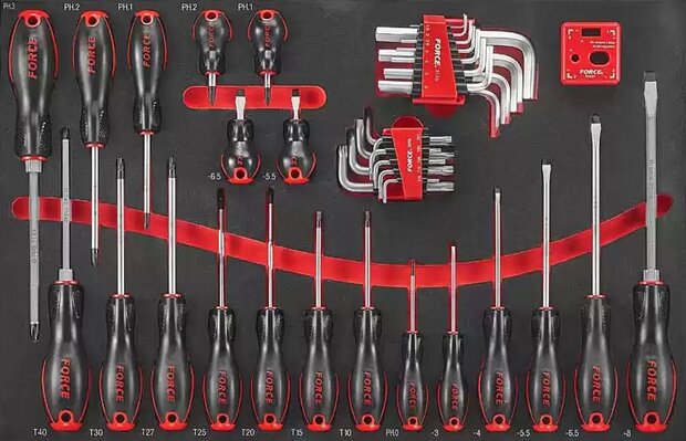 Black 8-Drawer Tool Carrier with 308-Piece Tool (EVA)