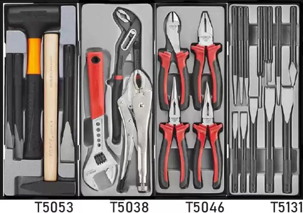 8-drawer tool trolley with 286 tools