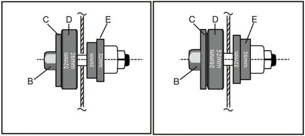 Parking distance sensors hole cutter set