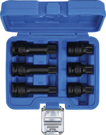 Impact Bit Socket Set 12.5 mm (1/2) drive Spline