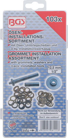 Grommet Installation Assortment 103 pcs