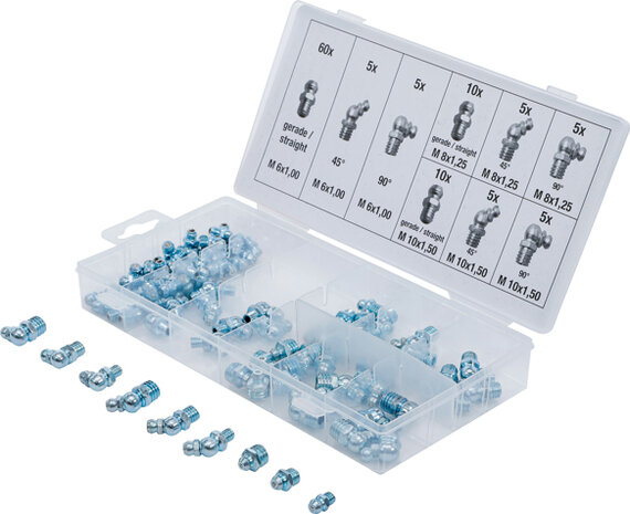 Grease Nipple Assortment 110 pcs