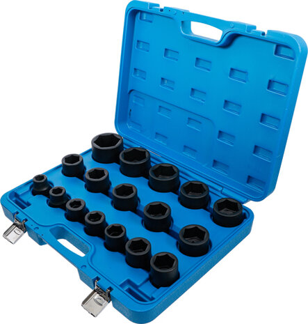 Impact Socket Set 20 mm (3/4) Drive 19 - 55 mm 17 pcs