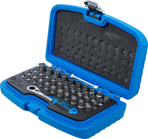 Push through bit and socket set | 44 pcs.