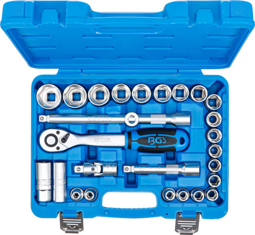 Socket Set 12.5 mm (1/2) drive 8 - 32 mm 27 pcs