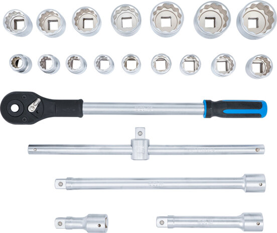 Socket Set, 12-point | 20 mm (3/4) drive | 21 pcs.