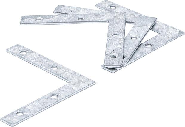 4-piece Steel Bracket Kit, 75x75x12 mm