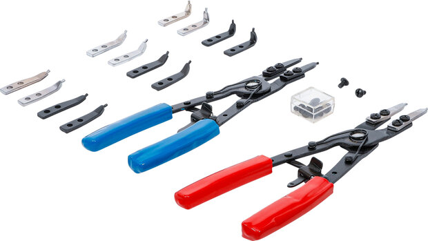 Circlip Pliers Set replaceable tips 10 pcs