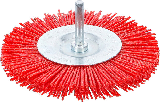 Nylon Brush, 100 mm, 6 mm Shaft