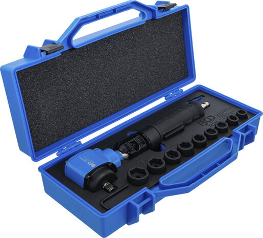 Air Impact Wrench angled and Impact Socket Set (1/2) 650 Nm 10 pcs