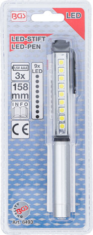 Aluminium LED Pen with 9 LED