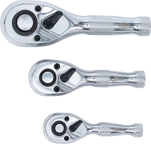 Stubby Ratchet Set 6.3 mm (1/4) / 10 mm (3/8) / 12.5 mm (1/2) 3 pcs.