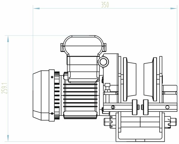 Electric hoist 200/400kg