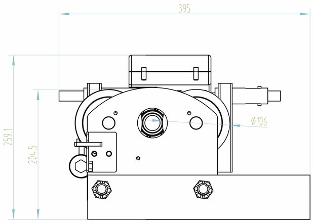 Electric wire rope hoist 500/999kg