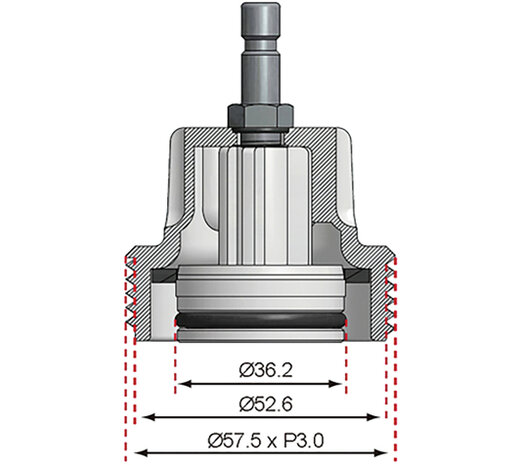 Adaptor No. 8 for BGS 8027, 8098 for VW