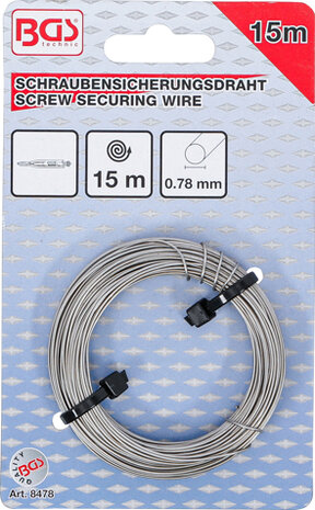 Screw Securing Wire 15 m Stainless Steel