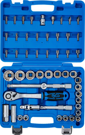 Socket Set 12-point 12.5 mm (1/2) Drive 8 - 32 mm 51 pcs