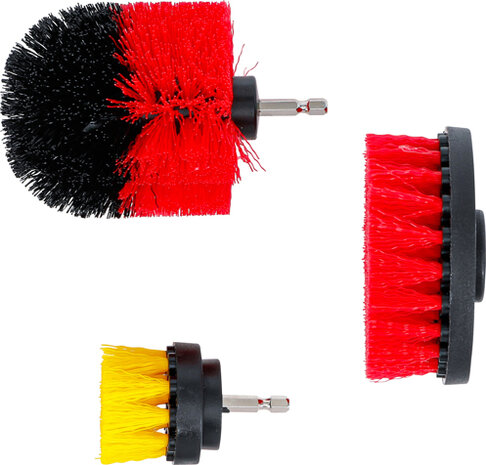 Brush Attachment Set for Drilling Machines 3 pcs