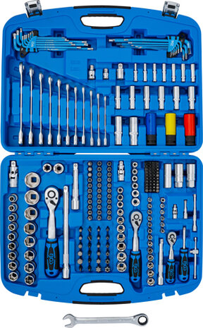 Socket Set 6.3 mm (1/4) / 10 mm (3/8) / 12.5 mm (1/2) drive 218 pcs