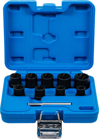 10-piece Special Twist Socket Set, 10-19 mm, 3/8