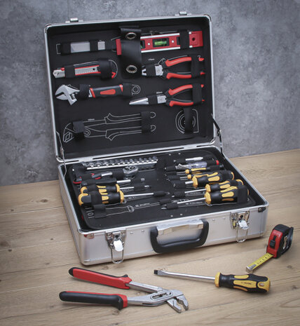 Tool Set in Aluminium Case 129 pcs