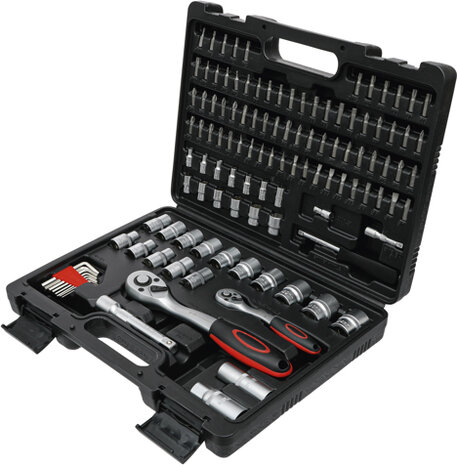 Socket Set Super Lock (1/4) / (1/2) Drive 115 pcs