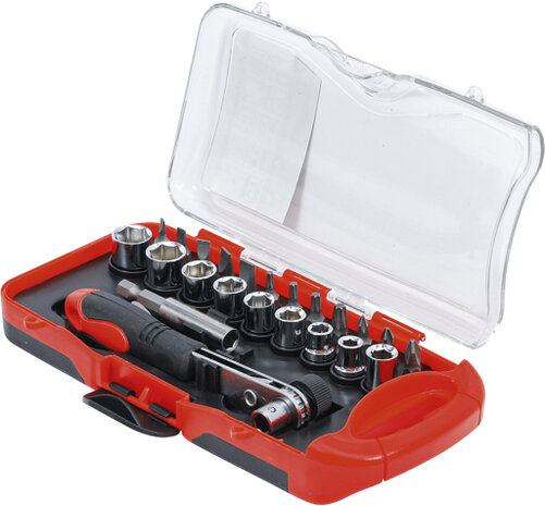 Bit / Socket Set with Bit Ratchet 23 pcs