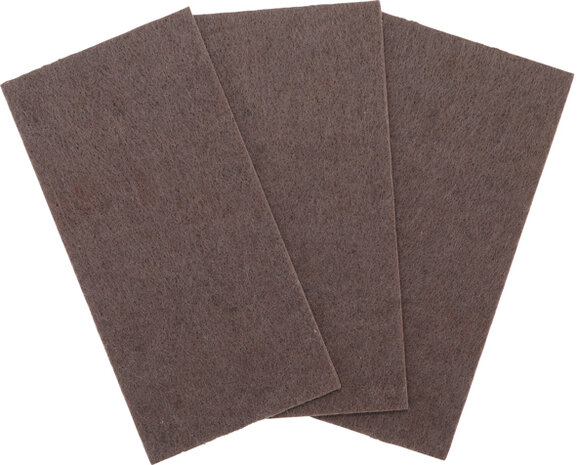 Felt Pad  Mats  brown  100 x 200 mm  3 pcs.