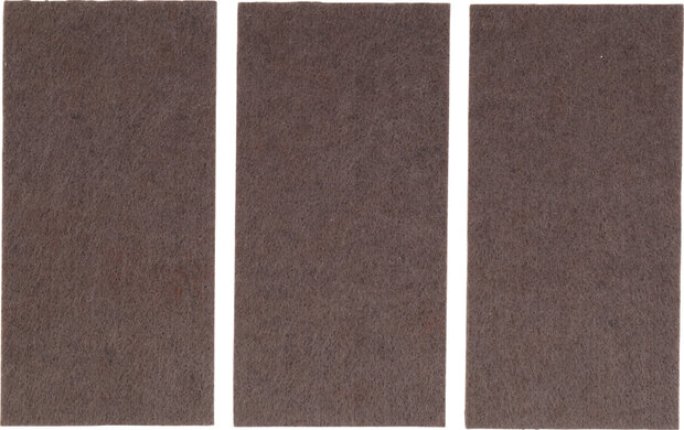 Felt Pad  Mats  brown  100 x 200 mm  3 pcs.