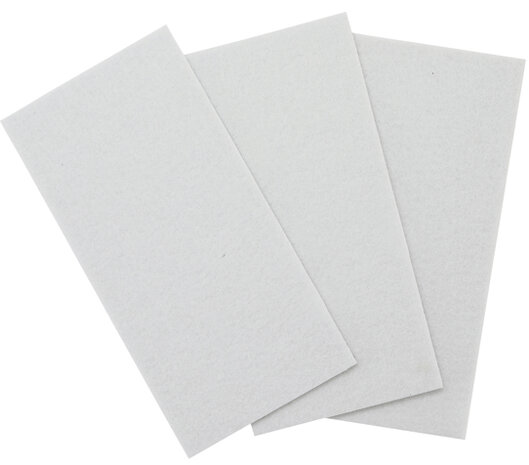 Felt Pad  Mats  white  100 x 200 mm  3 pcs.