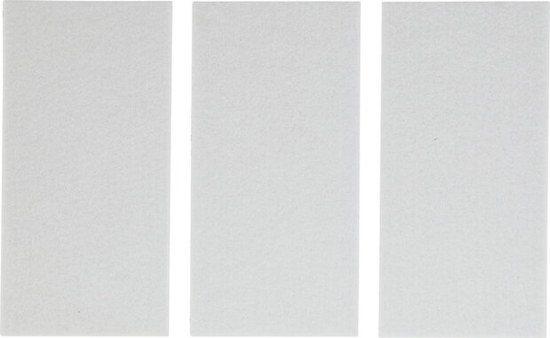 Felt Pad  Mats  white  100 x 200 mm  3 pcs.