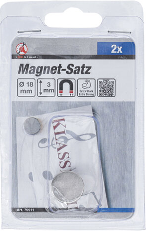 Magnet set extra strong diameter 18 mm 2 pcs