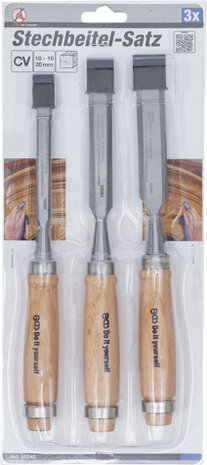 Firmer Chisel Set 10 / 16 / 20 mm 3 pcs