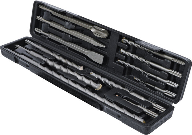 Hammer, Drill and Chisel Set SDS shaft, carbide Tip 5 - 20 mm 12 pcs