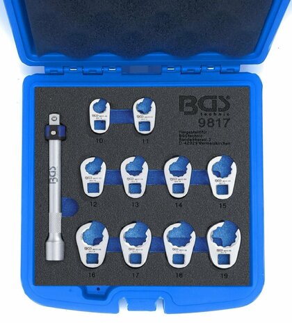 Tool Tray 1/6: Crowfoot Spanner Set 10 mm (3/8) 10 - 19 mm 11 pcs