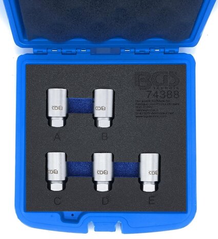 Tool Tray 1/6: Rim Lock Socket Set for Tesla 5 pcs