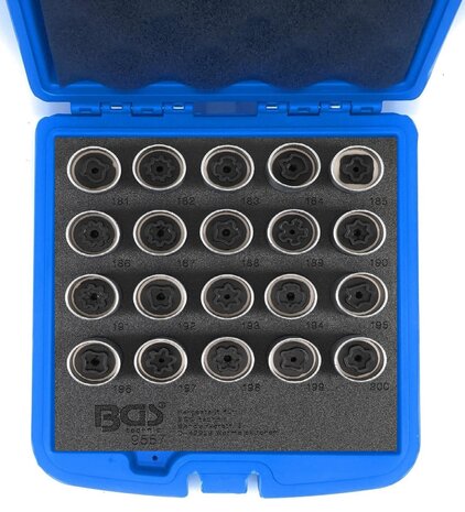 Rim Lock Socket Set for Opel, Vauxhall (Version B)  20 pcs.