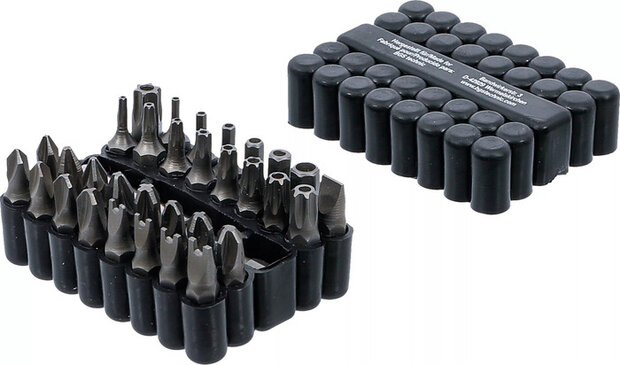 Bit set short (1/4) different profiles 33-piece