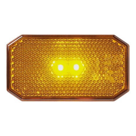 Side marker light 12/24V orange 80 x 44 mm LED