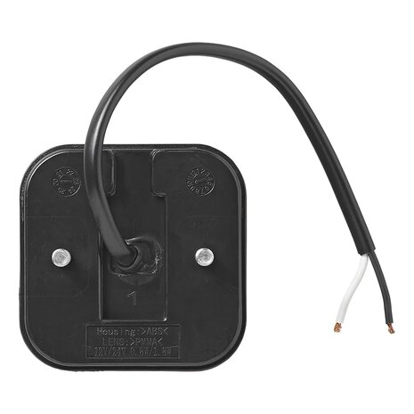 Side marker light 12/24V orange 65 x 65 mm LED