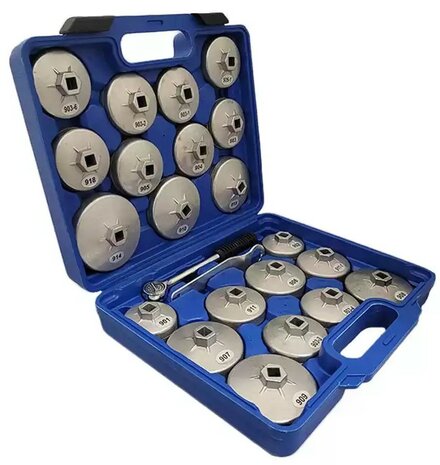 Oil filter cover set 23 pcs aluminum