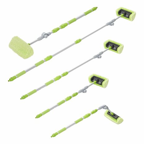 Wash brush 3D adjustable telescopic handle 119-203cm