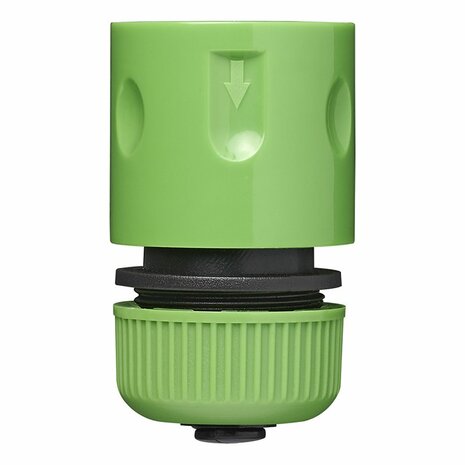 Hose connector with water stop